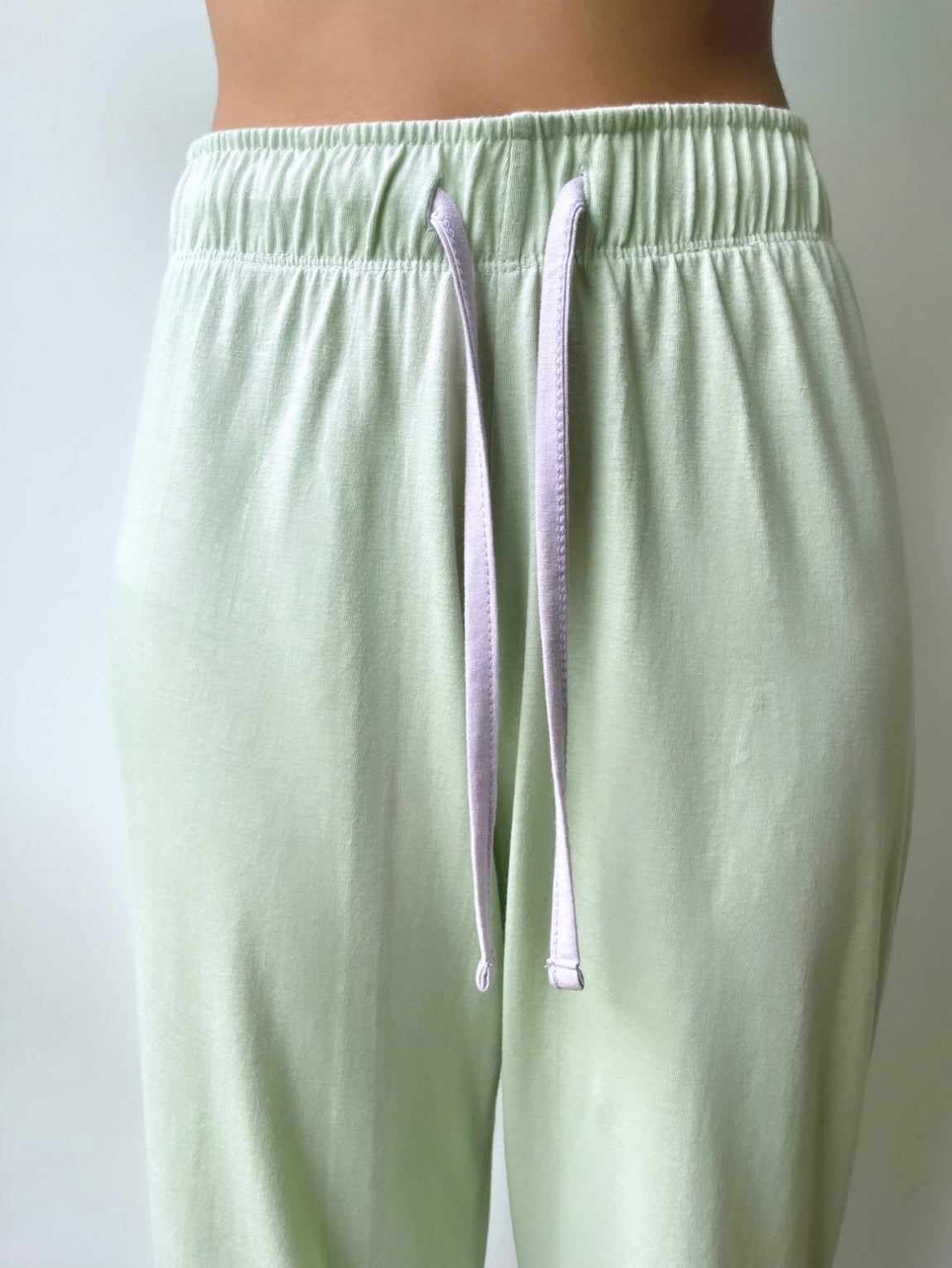The Superchyll PJ Set in Green Lily