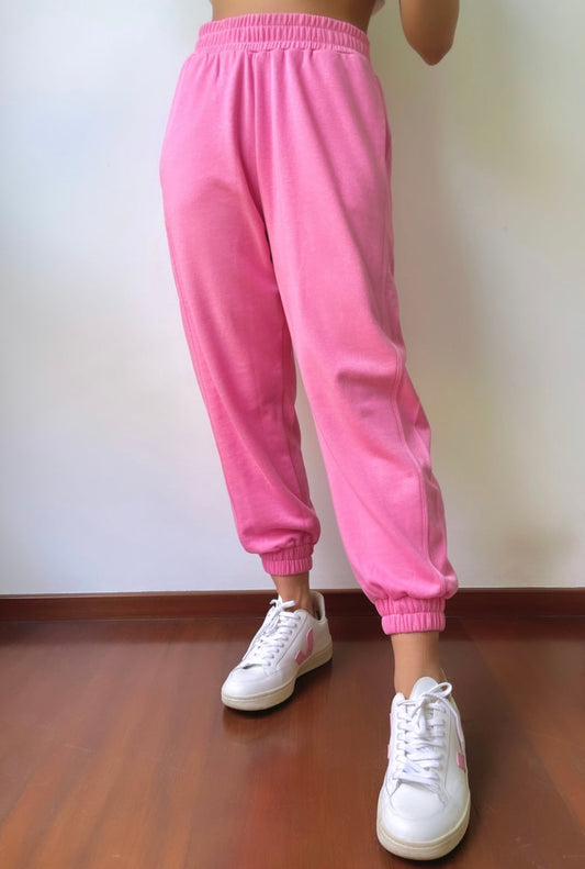 The Relaxed Jogger in Candy Pink