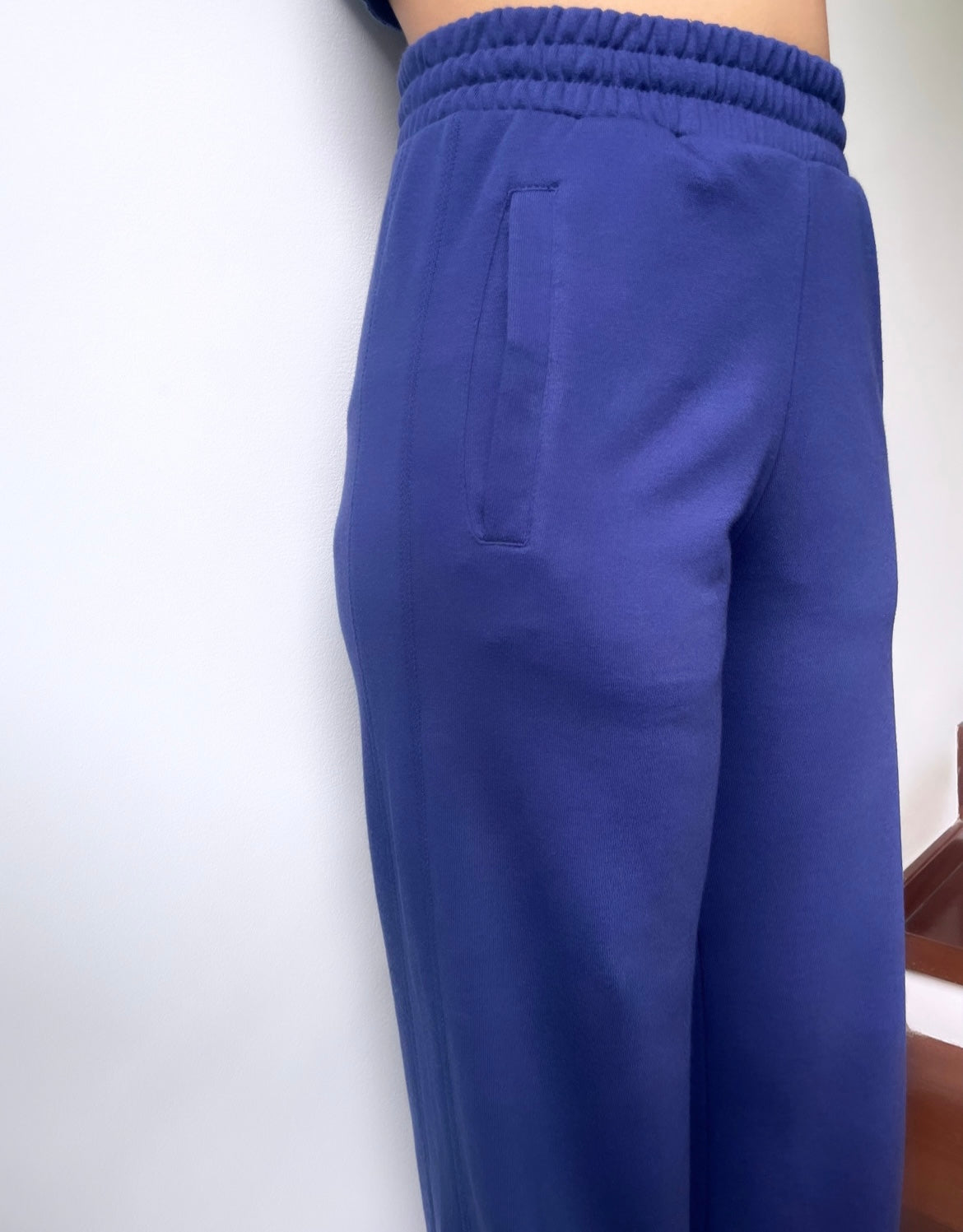 The Wide Leg Pant in Twilight Blue